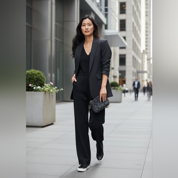 Coach Black Signature Jacquard Wristlet, Patent Leather Trim,Classic Pouch EUC - Picture 5 of 9